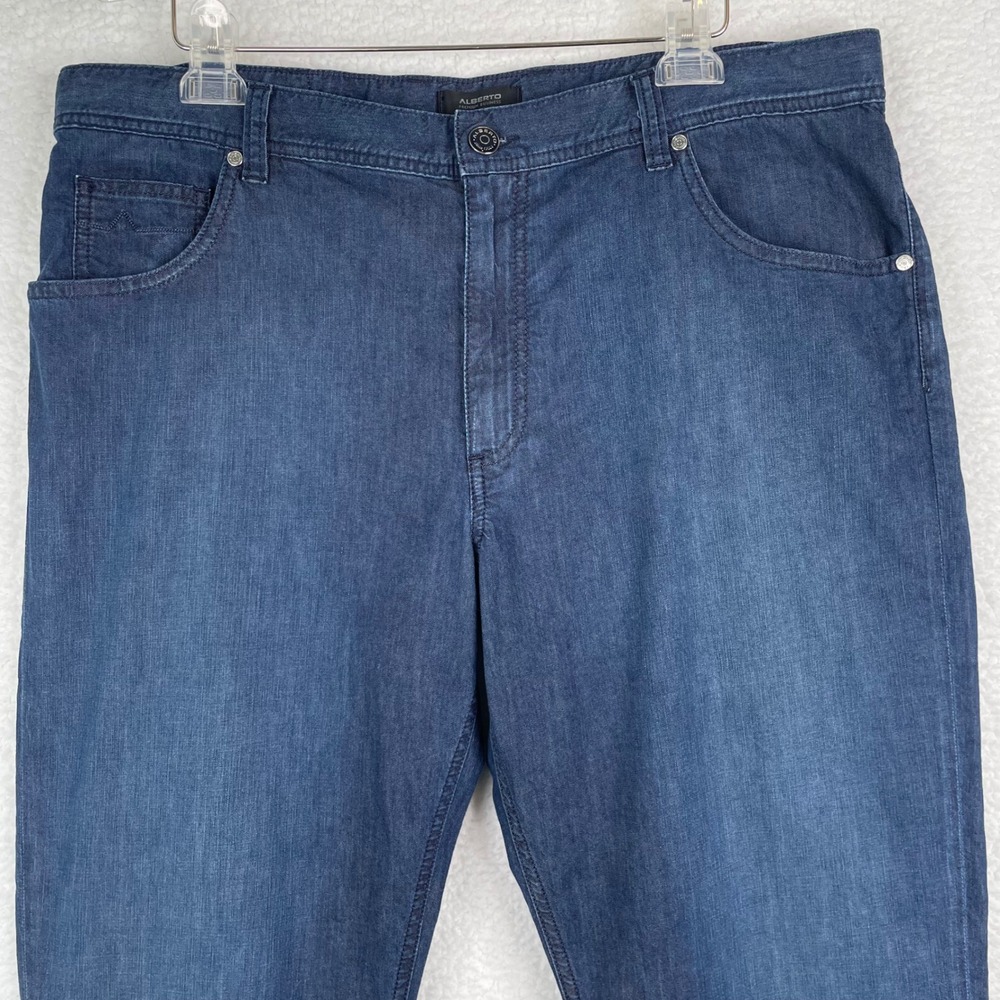 Alberto Premium Business Modern Fit Stone PBJ Superlight Denim Jeans Blue 38x34